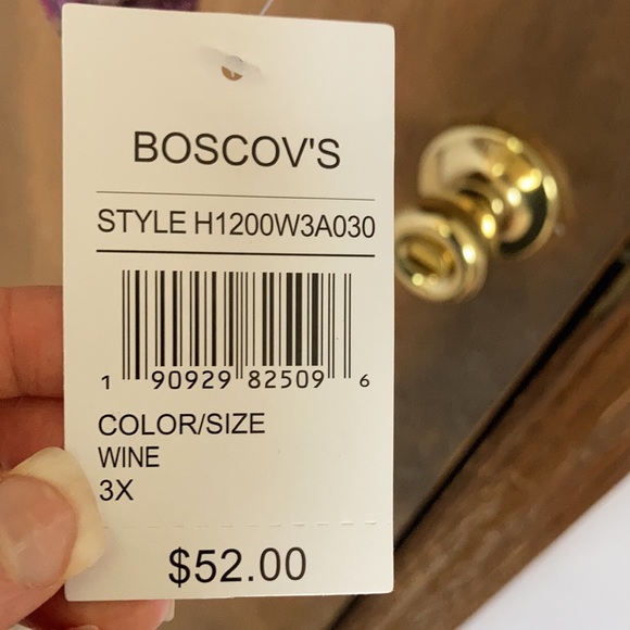 Relist3/25 NWT One World soft boho print detail tie detail top 3X - Picture 8 of 17